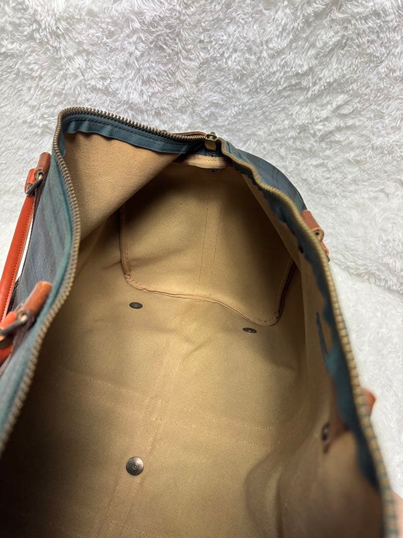 aky Polo Ralph Lauren チェック柄ボストンバッグ