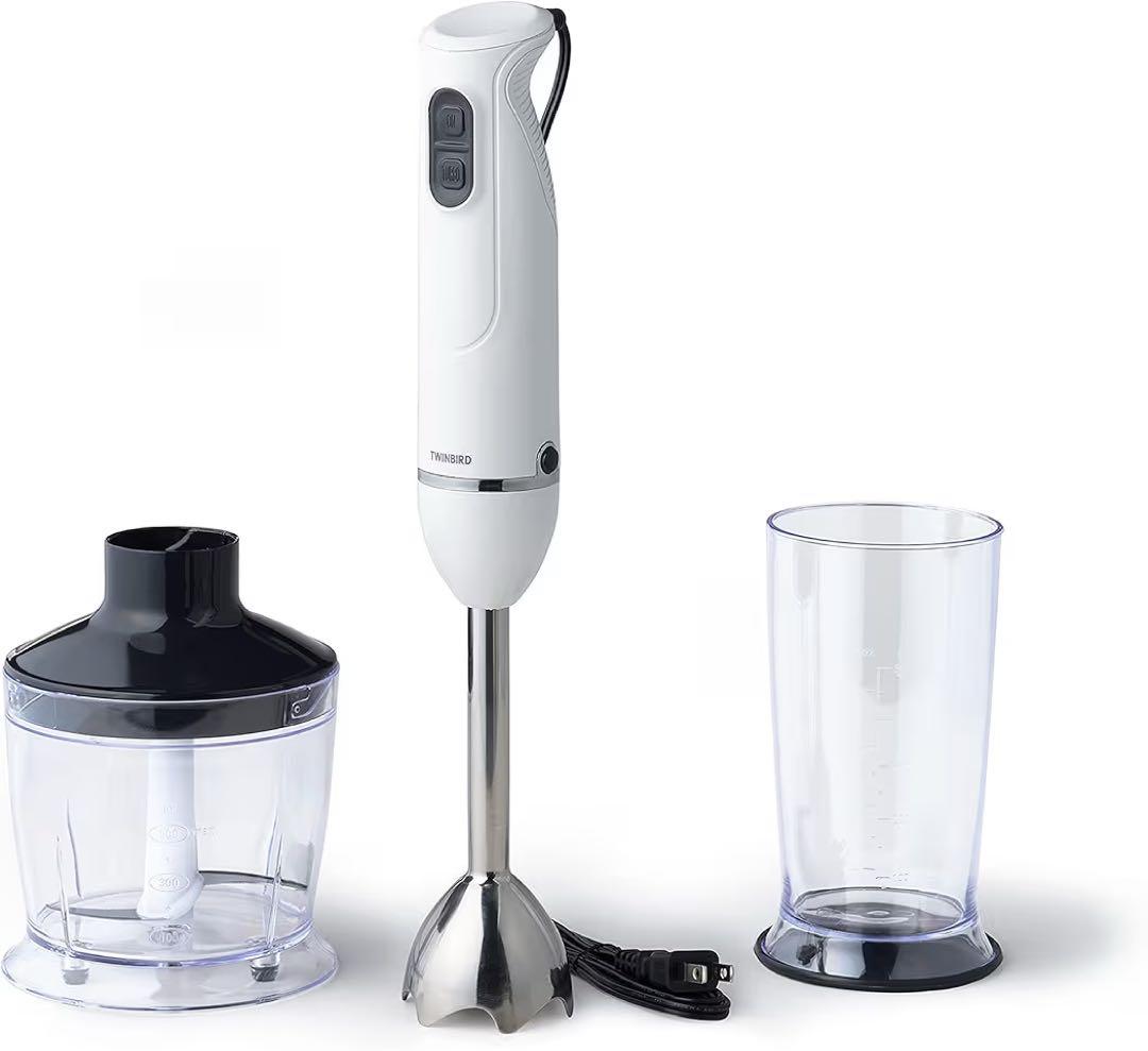 新品TWINBIRD(ツインバード)チョッパー付 ハンディブレンダー 1台4役