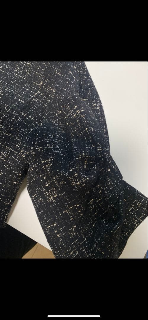 Aga GIOLICA DESIGN ノーカラーツイードジャケット