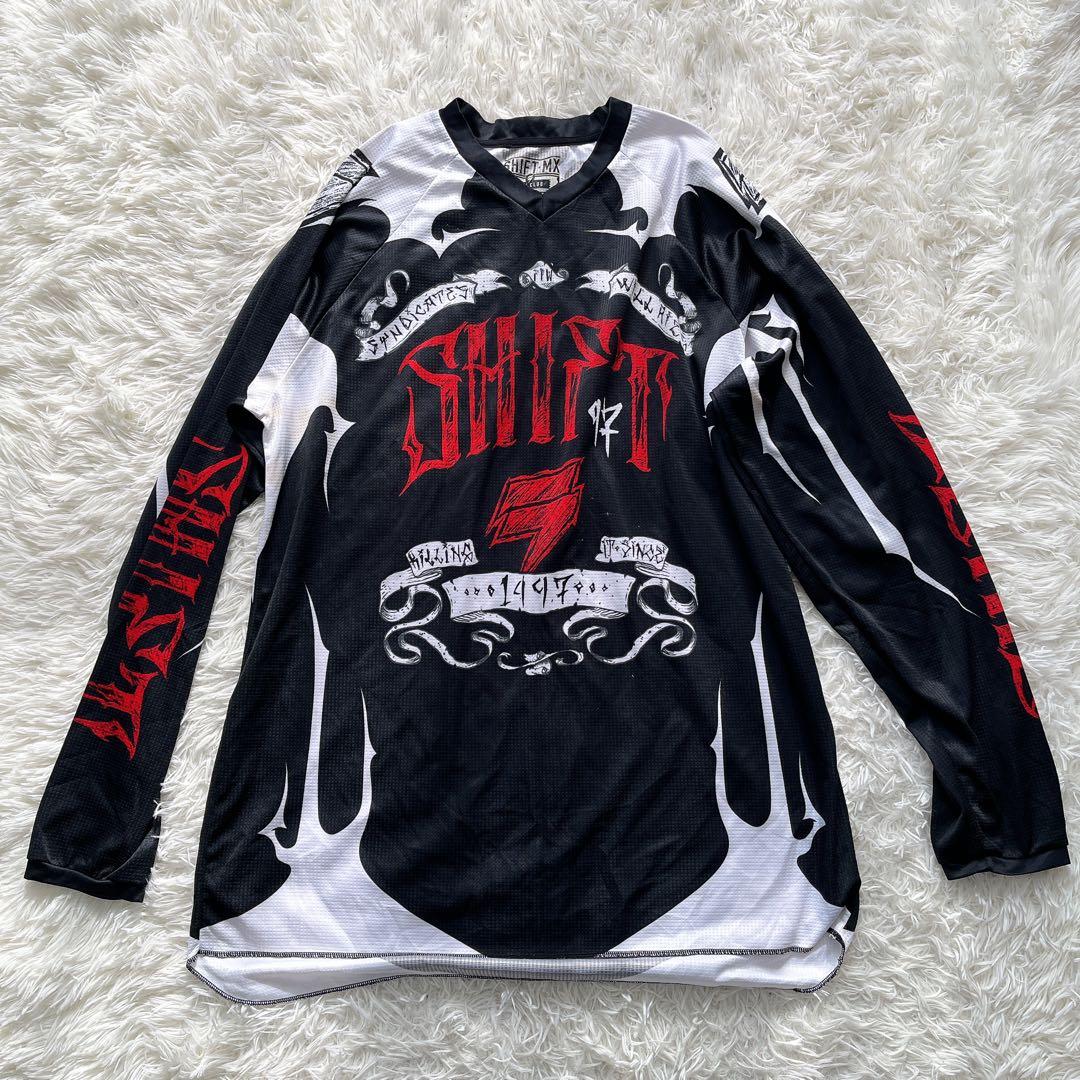 希少 レア SHIFT シフト 上下セット バイクウェア ライディング ブラック