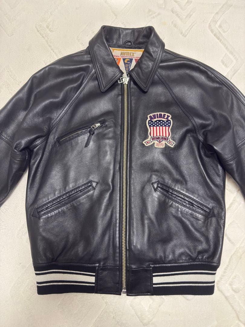 AVIREX アヴィレックス バーシティー シグネチャー レザージャケット