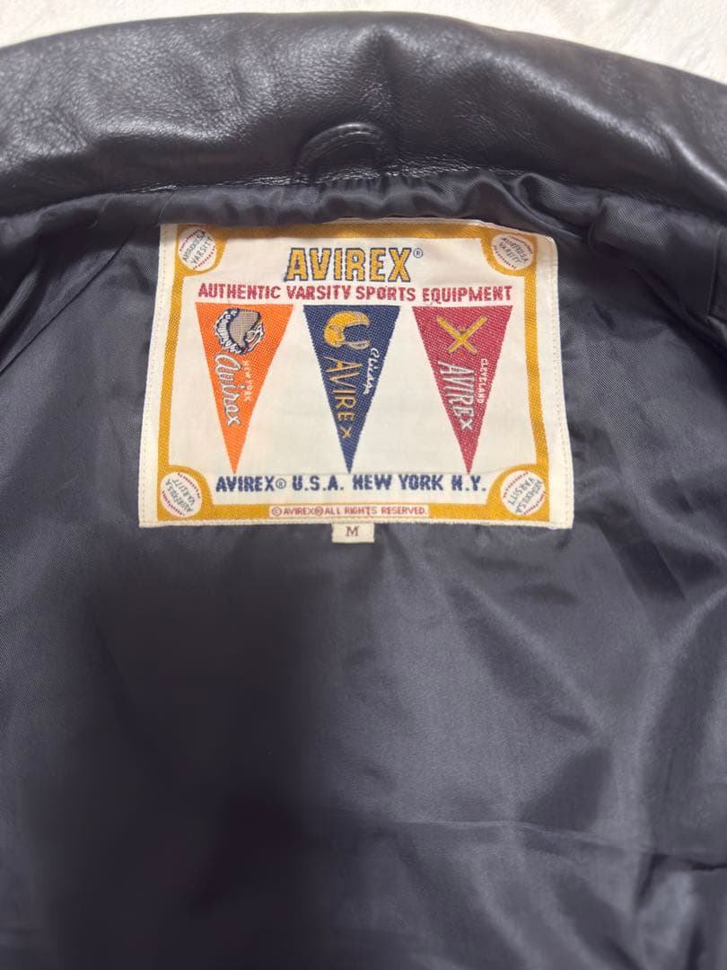 AVIREX アヴィレックス バーシティー シグネチャー レザージャケット