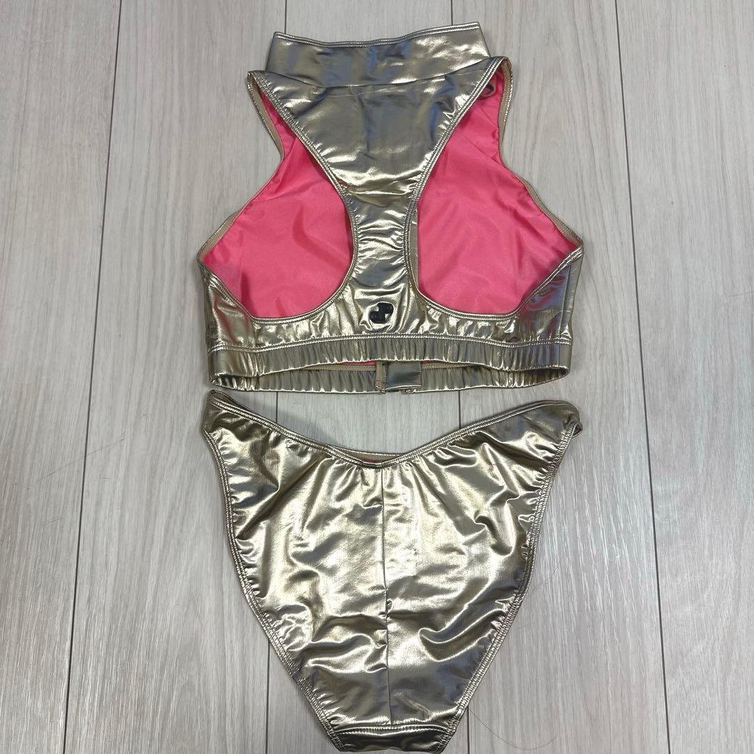 【美品】REALISE リアライズ 競泳水着 レトロサーフビキニ GOLD