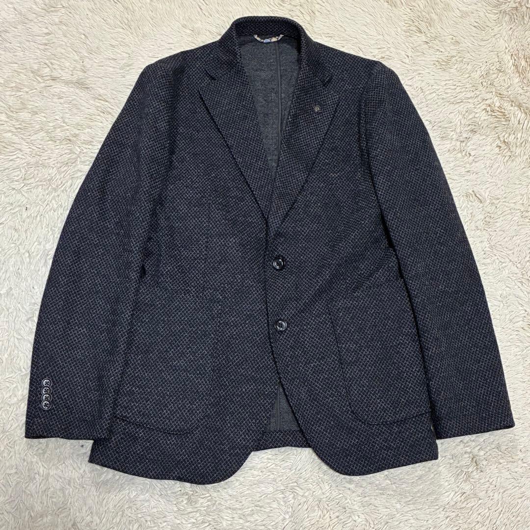 G-Stage 【秋冬】 紺 格子柄 トラベル アンコン ジャケット パンツ