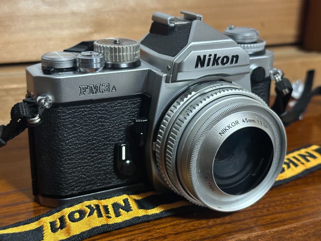 Nikon FM3A Silver & AI 45mm F2.8P 美品・動作品