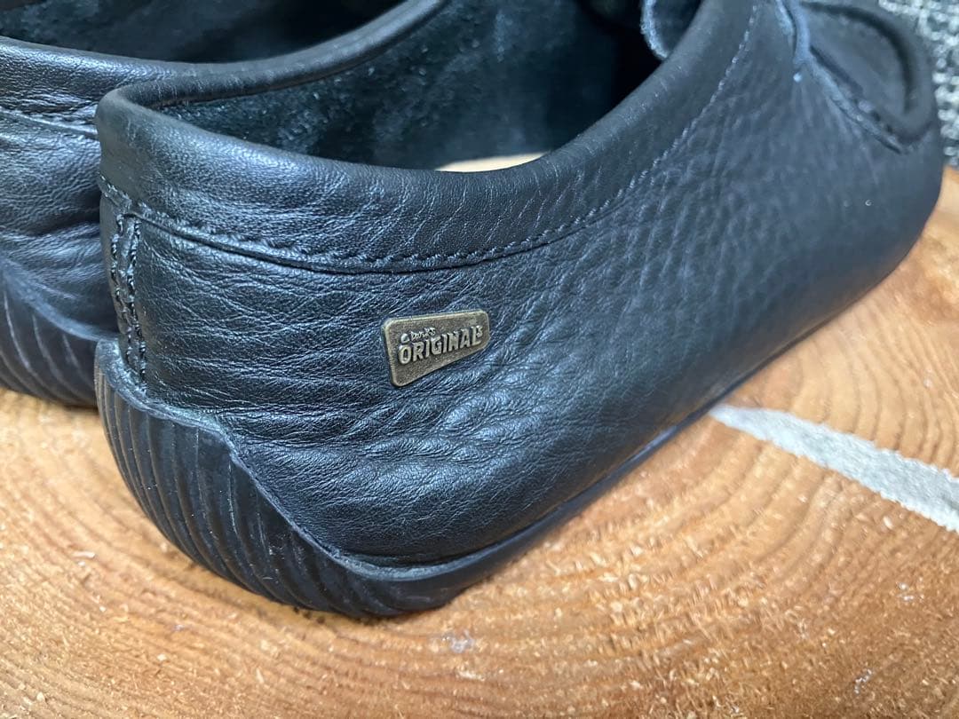 【美品】Clarks クラークスオリジナル　オールレザー　ワラビー　シボ 加工