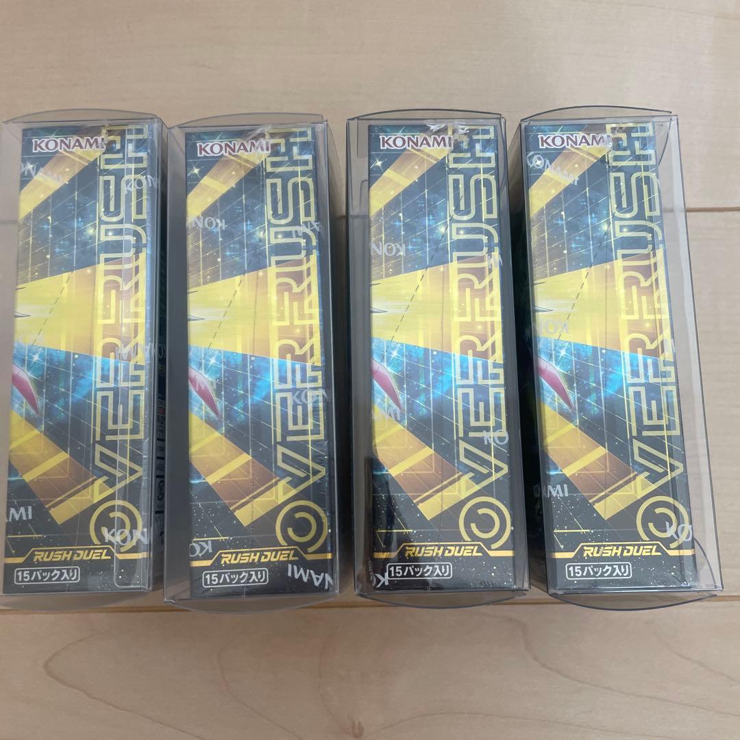 み*ご様 遊戯王ラッシュデュエル オーバーラッシュパック 2 4box シュリン