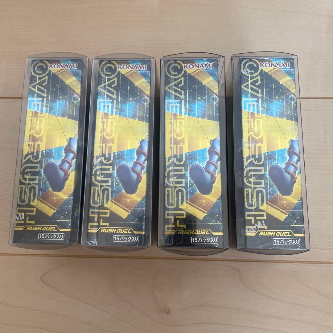 み*ご様 遊戯王ラッシュデュエル オーバーラッシュパック 2 4box シュリン