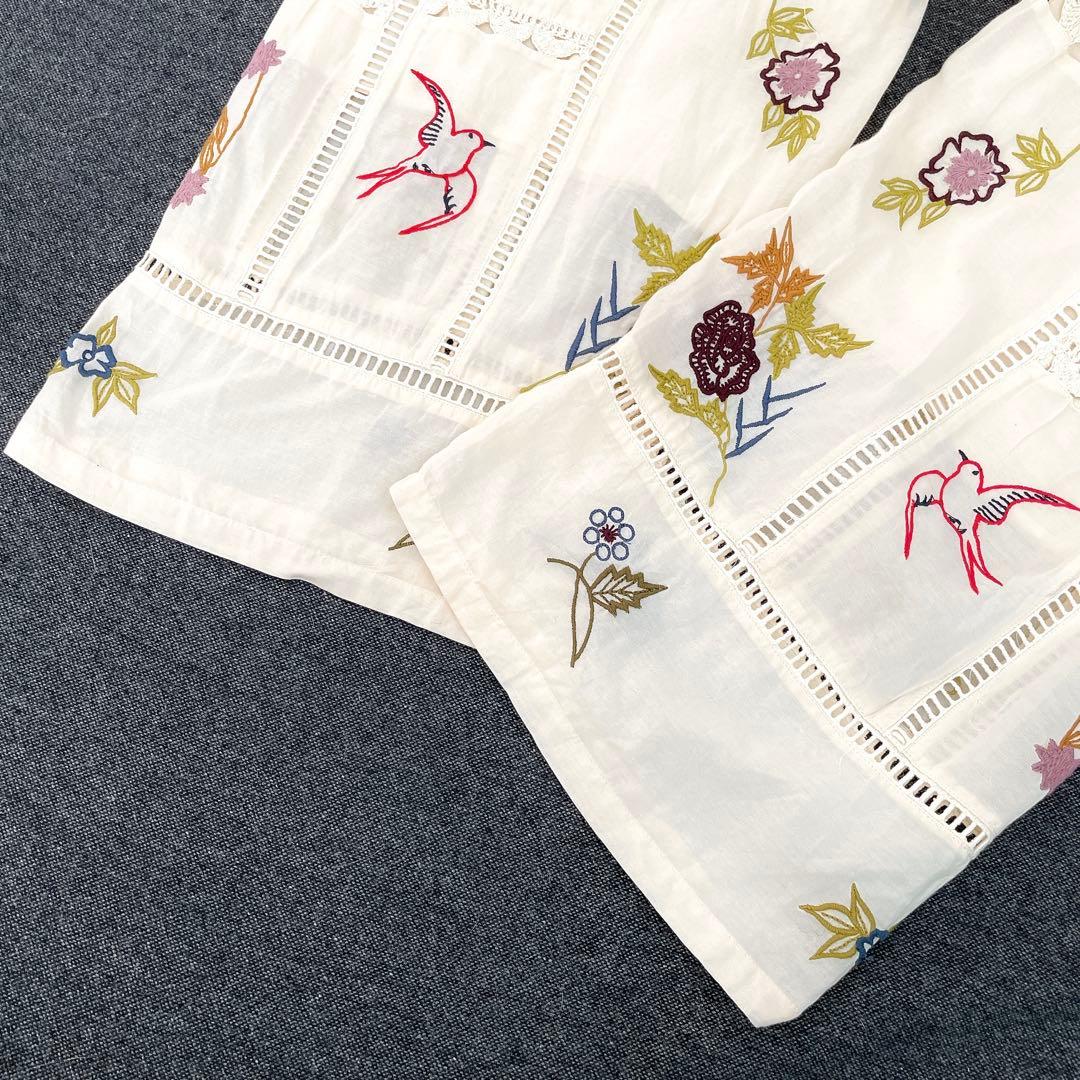 ［専用］エンブロイダリーパッチワークトラウザーズ 刺繍 36 TODAYFUL