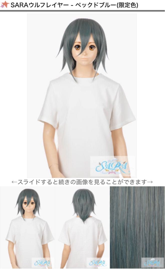 ぬん@プロフ必読様 ウィッグオーダー 専用ページ【斎藤一】