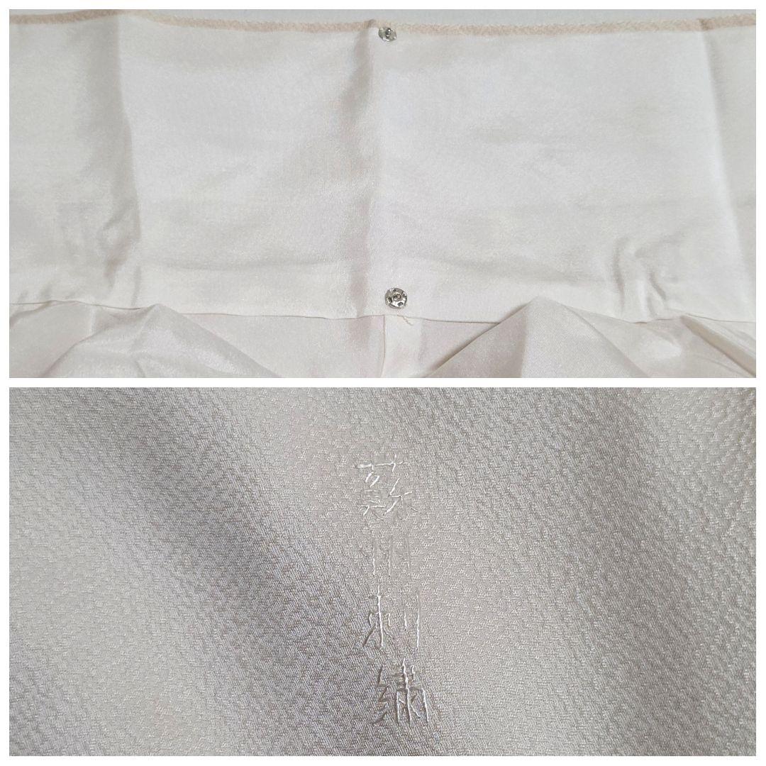 C 美品 中国三大刺繍 蘇州刺繍 暈し 藤の花 袷 正絹 付下げ 着物