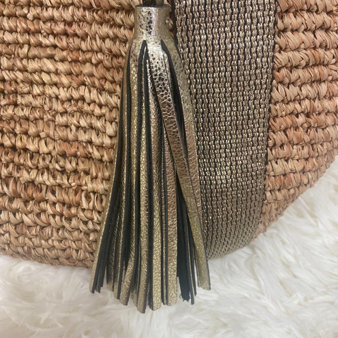 最終価格❣️美品　VIOLAd'ORO ヴィオラドーロ バッグ かごバッグ