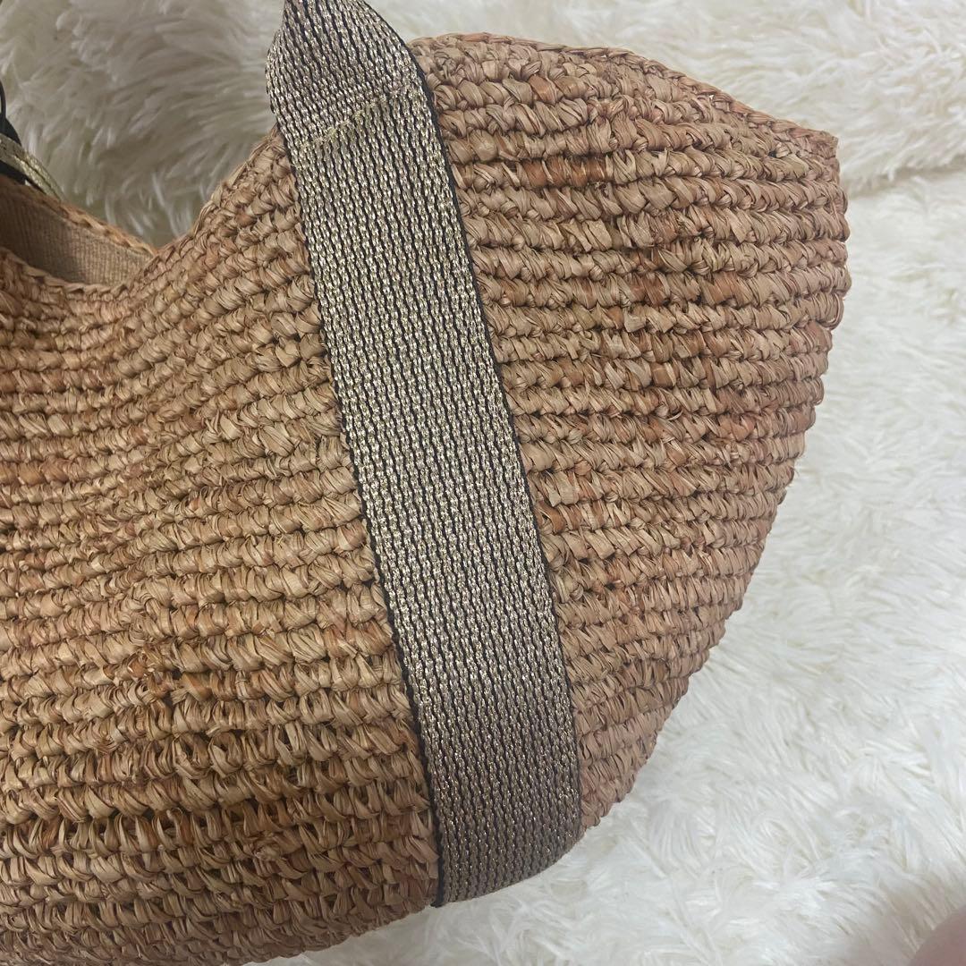 最終価格❣️美品　VIOLAd'ORO ヴィオラドーロ バッグ かごバッグ