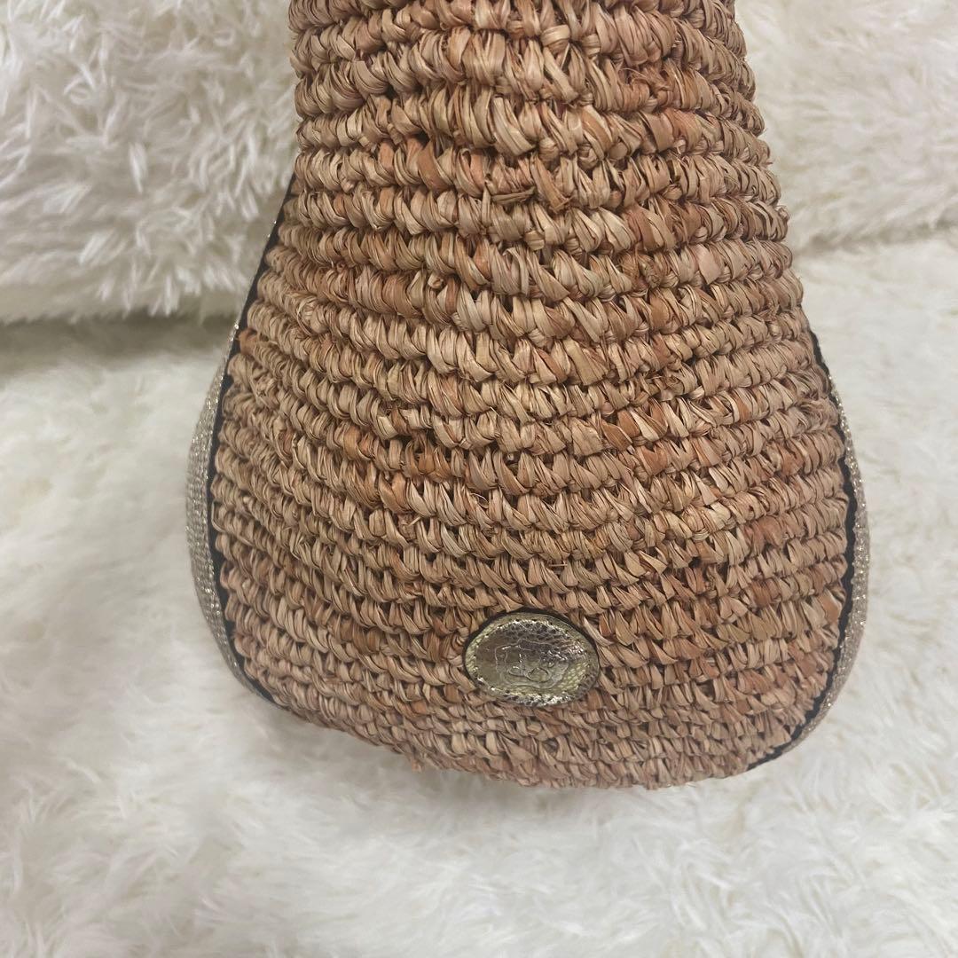 最終価格❣️美品　VIOLAd'ORO ヴィオラドーロ バッグ かごバッグ