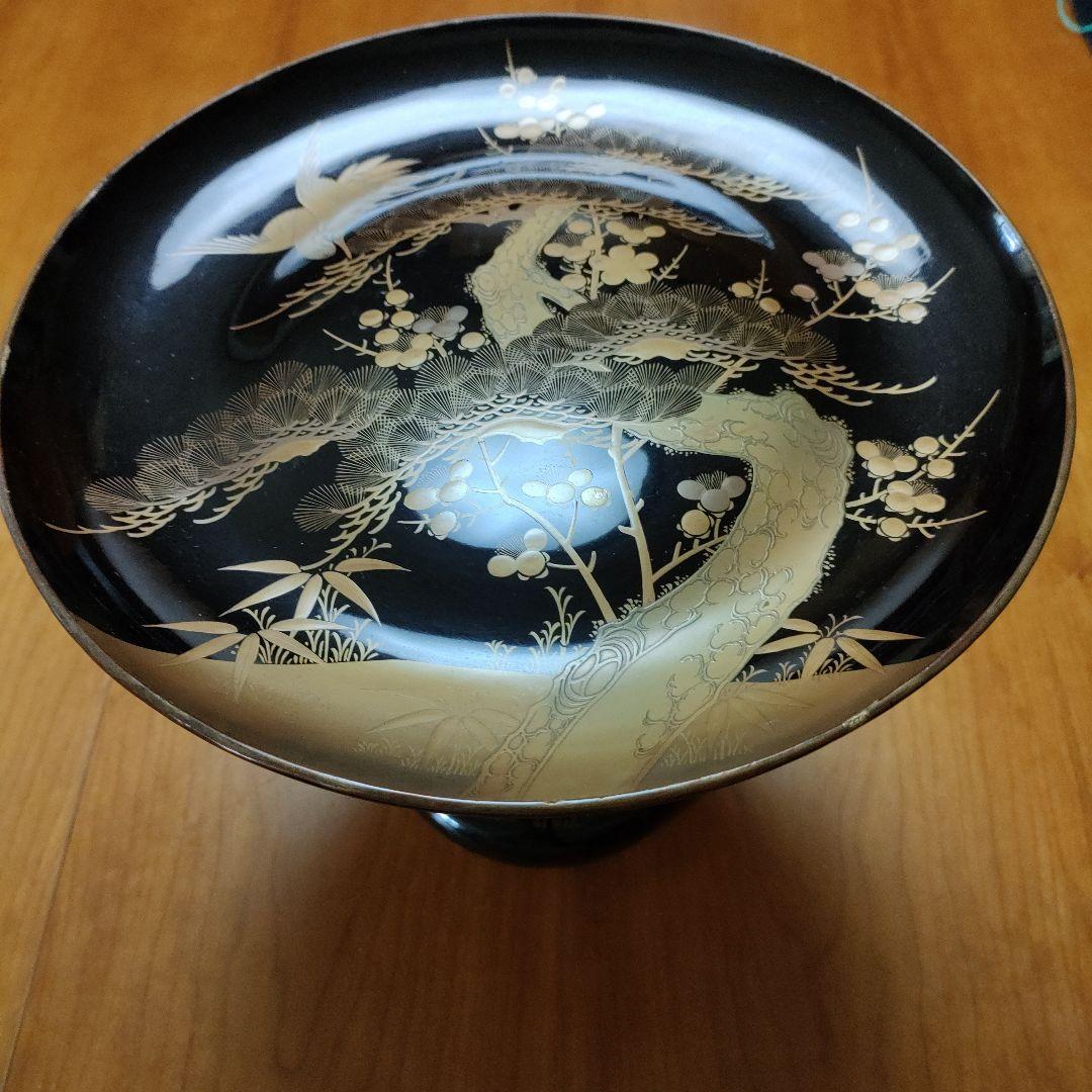 蒔絵高台　高杯