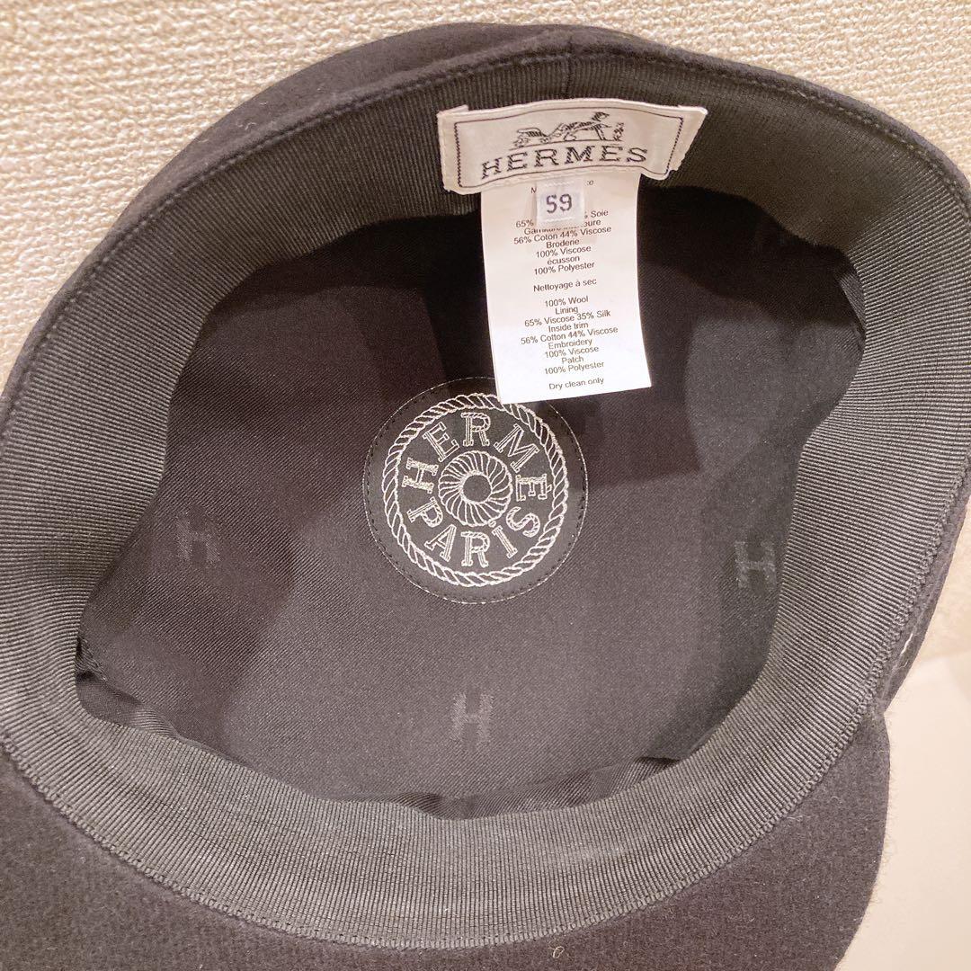 【美品】エルメス キャスケット ブラック 59