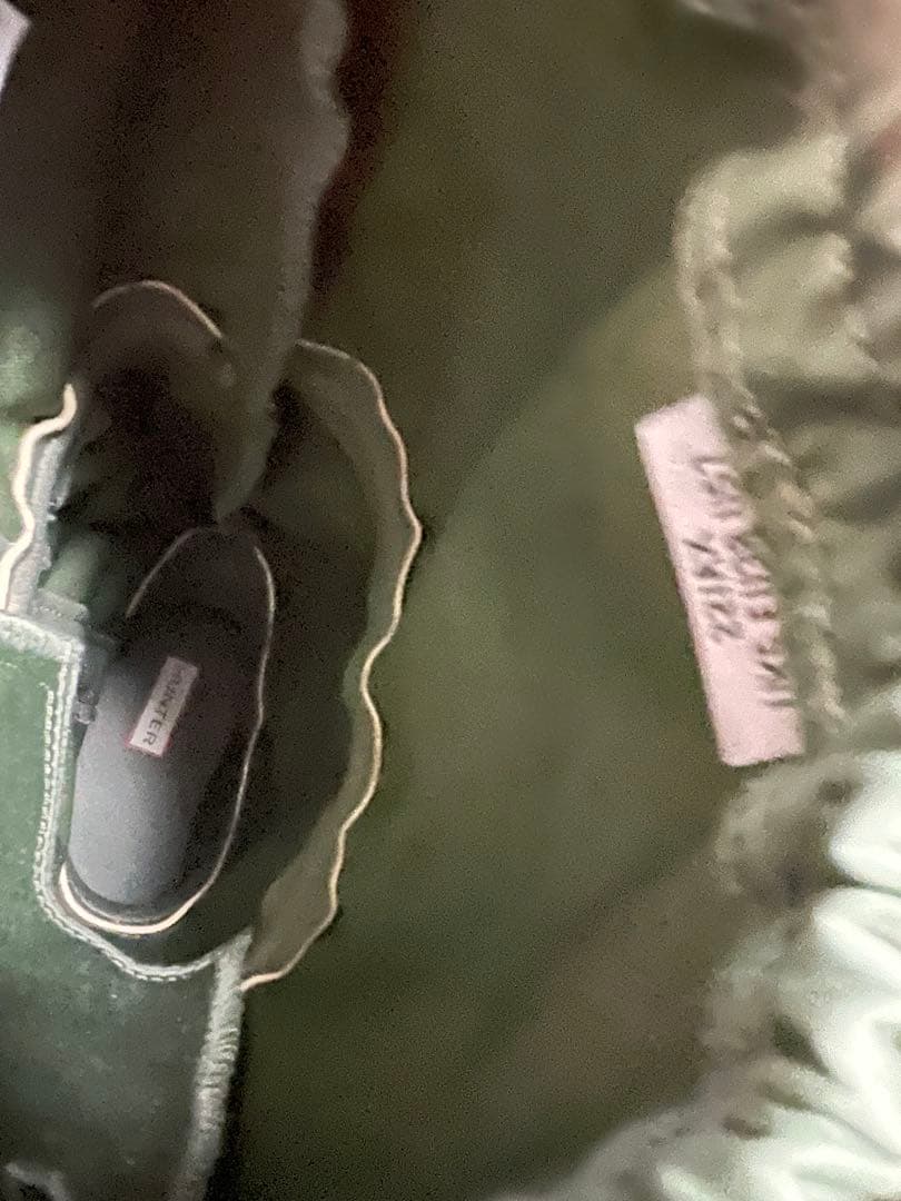 HUNTER レインブーツ　カーキ 長靴 箱付き