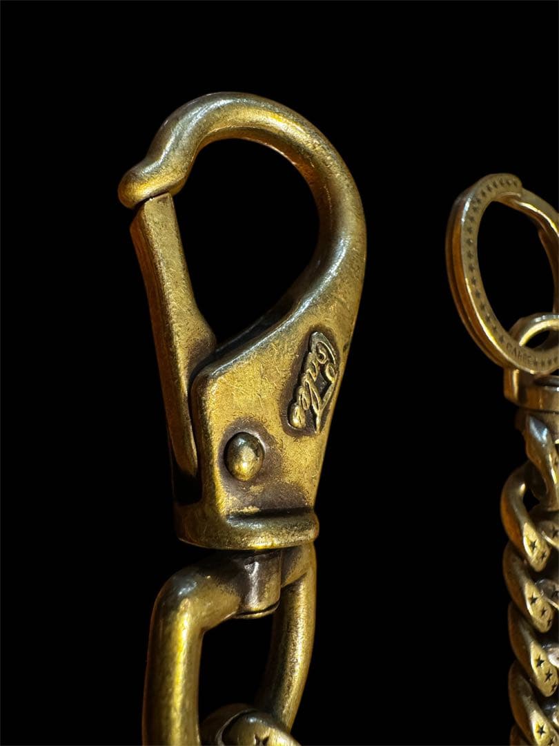 人気 calee キャリー イーグルコンチョ付き ウォレットチェーン 真鍮製