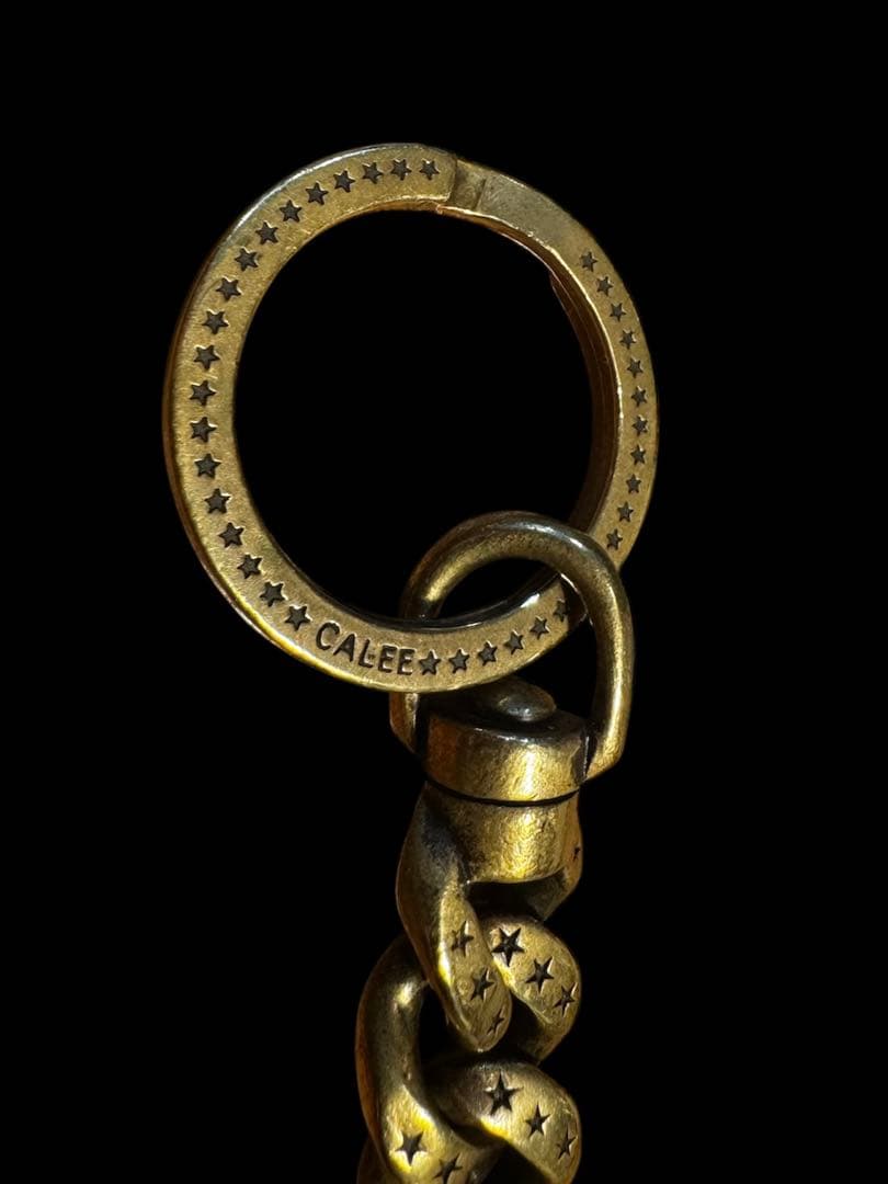 人気 calee キャリー イーグルコンチョ付き ウォレットチェーン 真鍮製