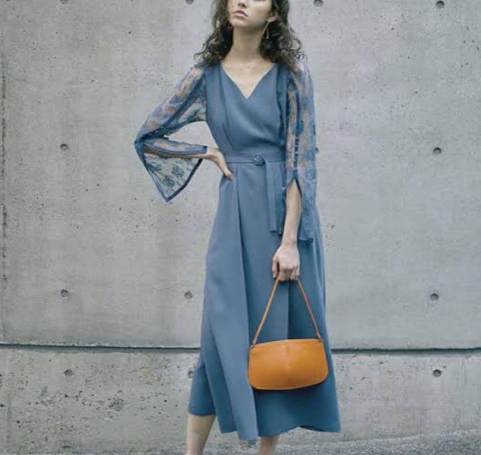 スーツ・フォーマル・ドレス Ameri VINTAGE LACE SLEEVE REFINED DRESS