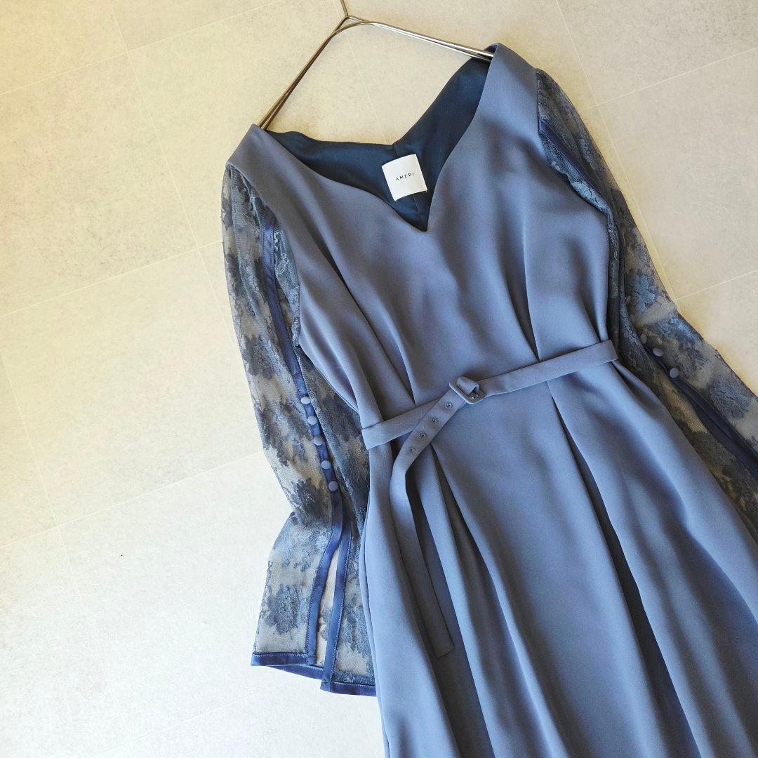 スーツ・フォーマル・ドレス Ameri VINTAGE LACE SLEEVE REFINED DRESS