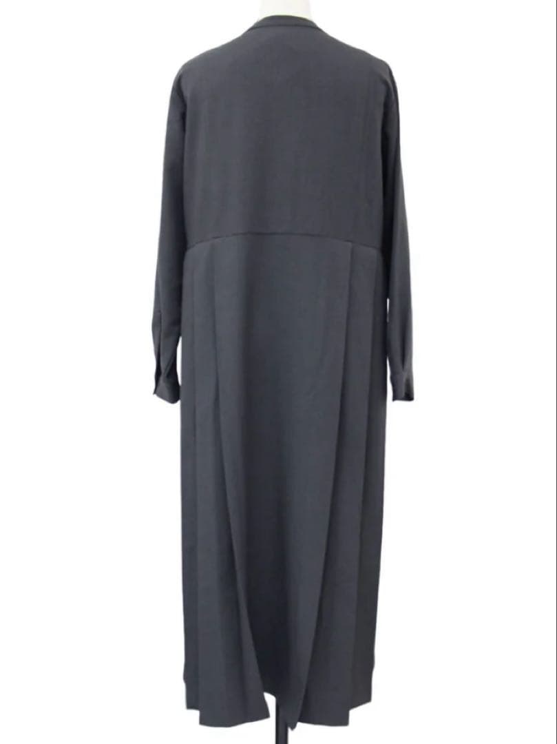 新品！アーバンリサーチ ドアーズ サイドプリーツ 切替ワンピース M チャコール