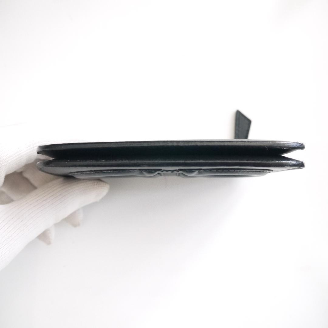 ✈大きめ ガンチーニ　フェラガモ　レザー　ケース　小銭入れ　キーリング　黒