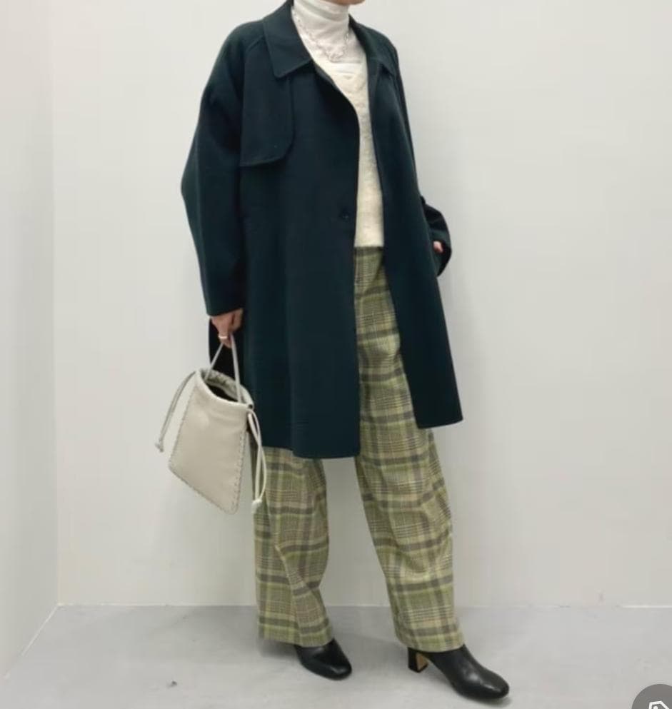 Beauty & Youth リバー ポンチョ コート Dark Green M