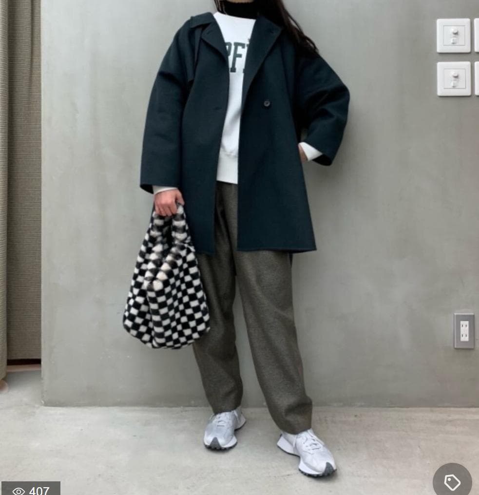 Beauty & Youth リバー ポンチョ コート Dark Green M