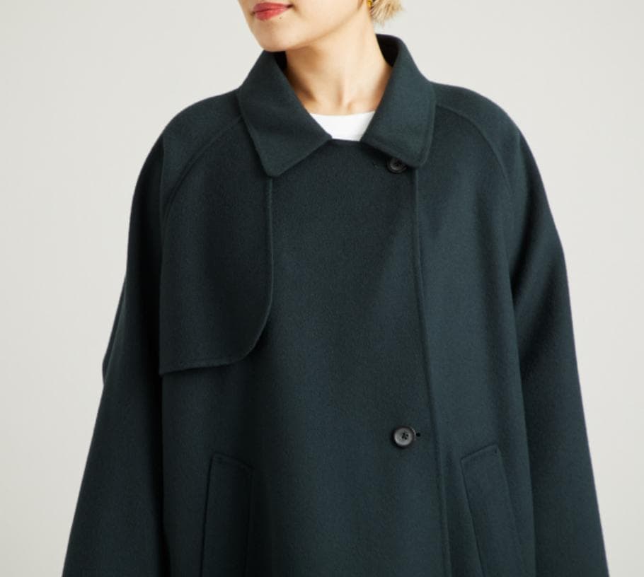 Beauty & Youth リバー ポンチョ コート Dark Green M