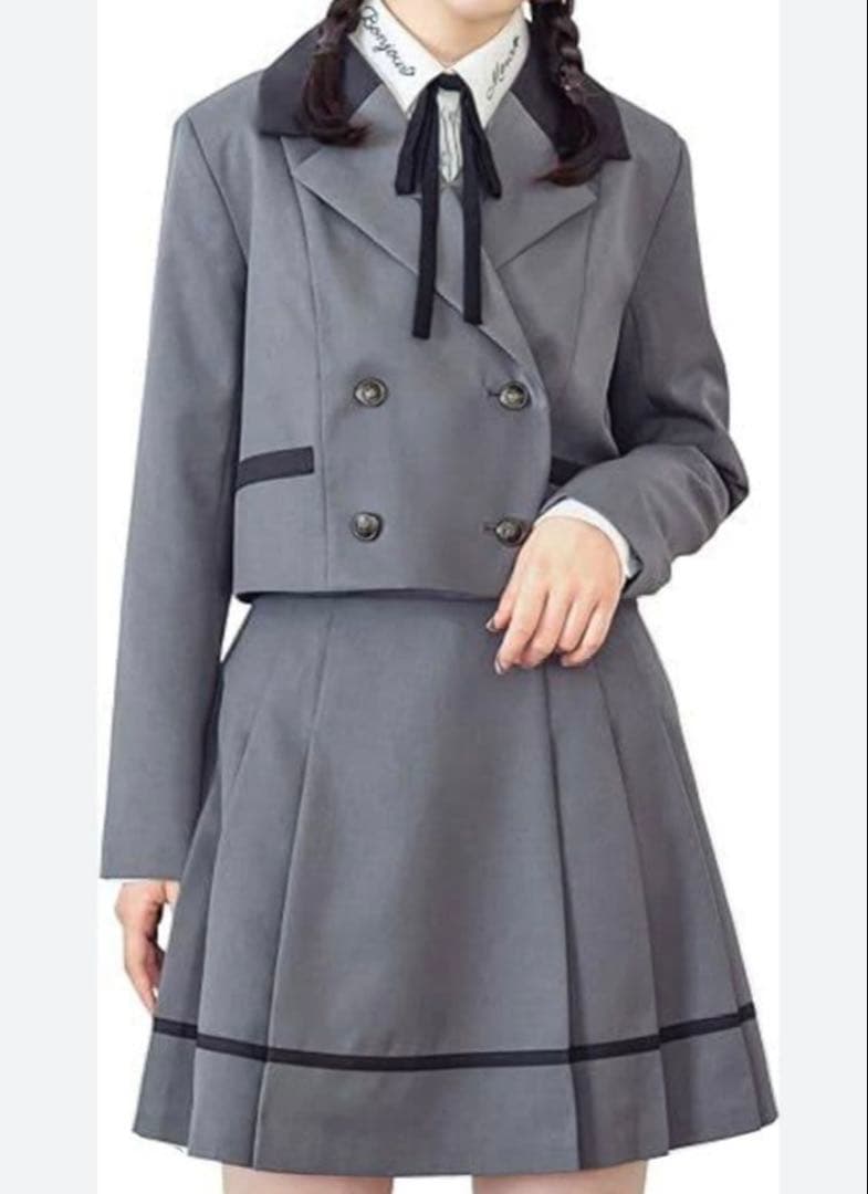 【美品】アリサナ　卒服　卒業式　160　セレモニースーツ　ルフィナ　グレー