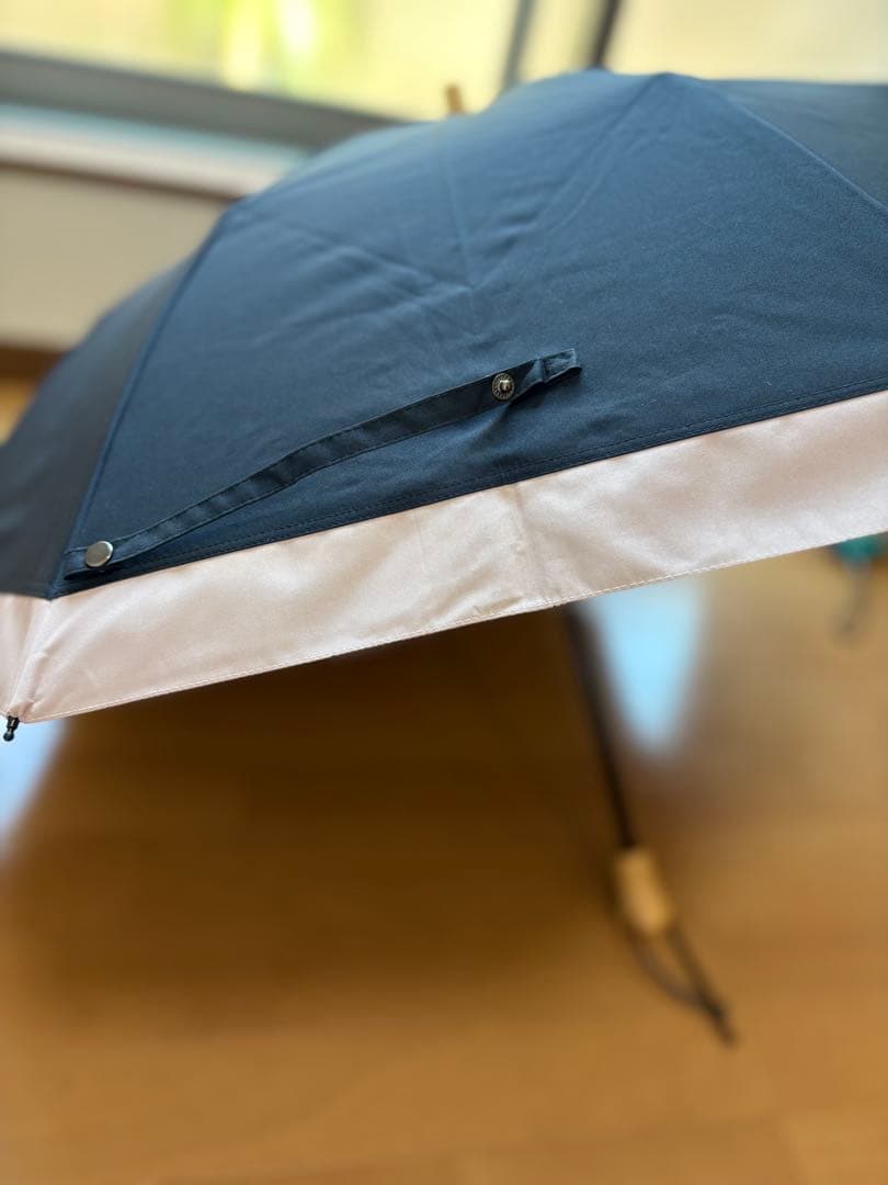 日傘 サンバリア100 2段　ブラック/ピンク