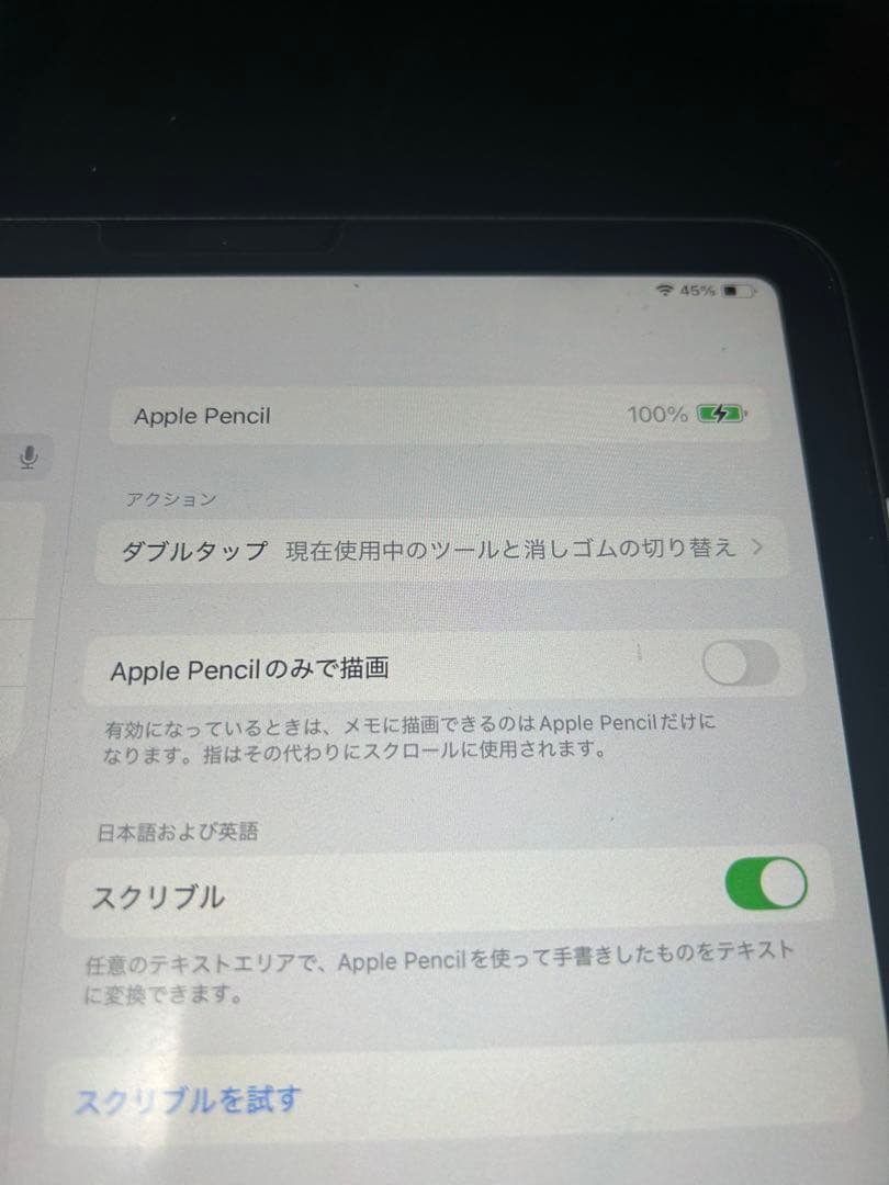 iPad Air「第四世代」スペースグレー + Apple Pencil