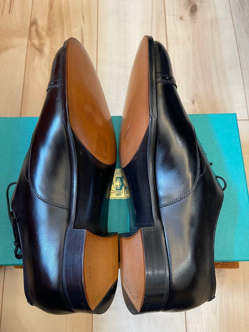 英国製新品エドワードグリーン最高級ライン 黒色バークレイ202ラスト UK8.5