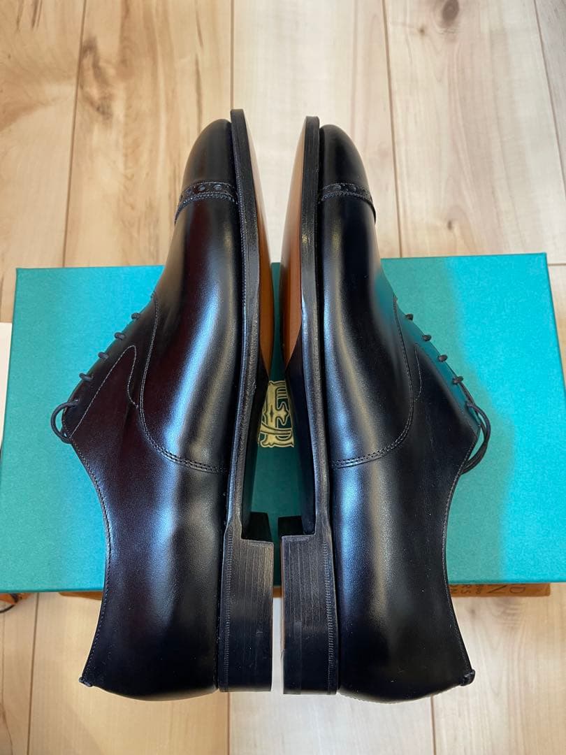 英国製新品エドワードグリーン最高級ライン 黒色バークレイ202ラスト UK8.5