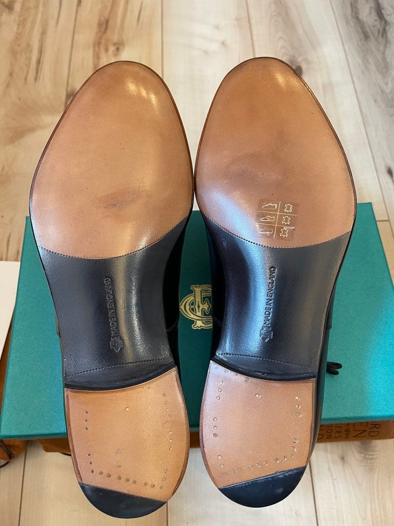 英国製新品エドワードグリーン最高級ライン 黒色バークレイ202ラスト UK8.5