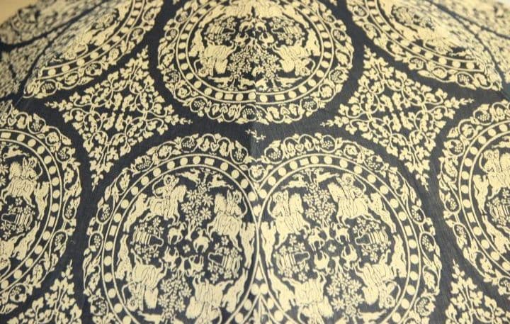 小宮商店 正倉院裂 西陣織 橘 折りたたみ 晴雨兼用傘 / 高級日傘 / 雨傘