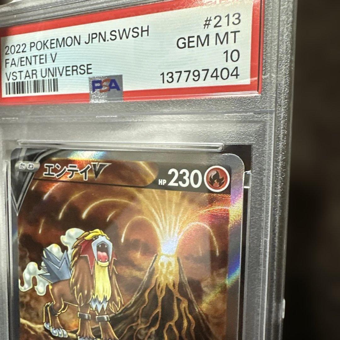 ポケモンカード.PSA10エンテイV SAR S12a213/172