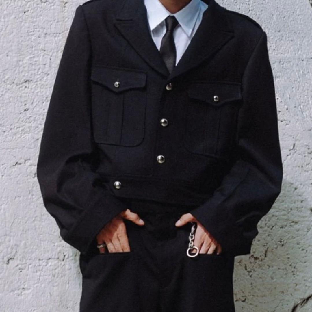 サリバンWOOL BARATHEA MASSIVE ROUNDED JACKET