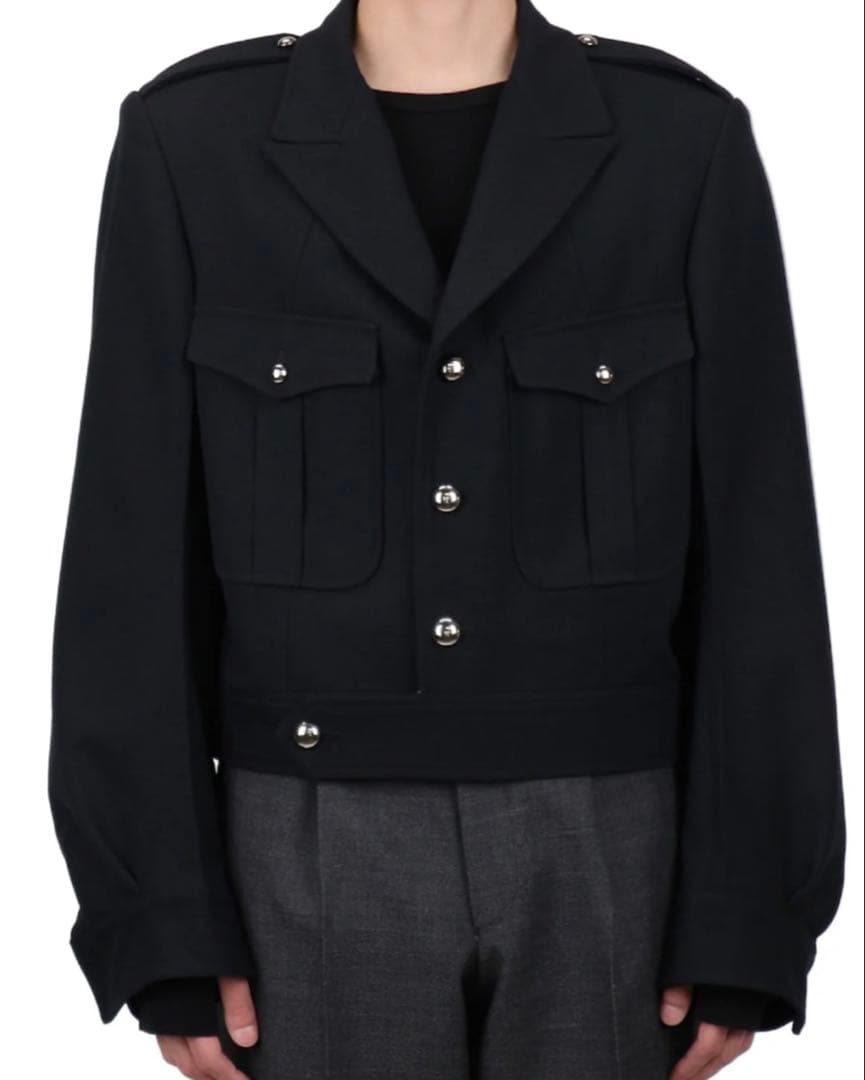 サリバンWOOL BARATHEA MASSIVE ROUNDED JACKET