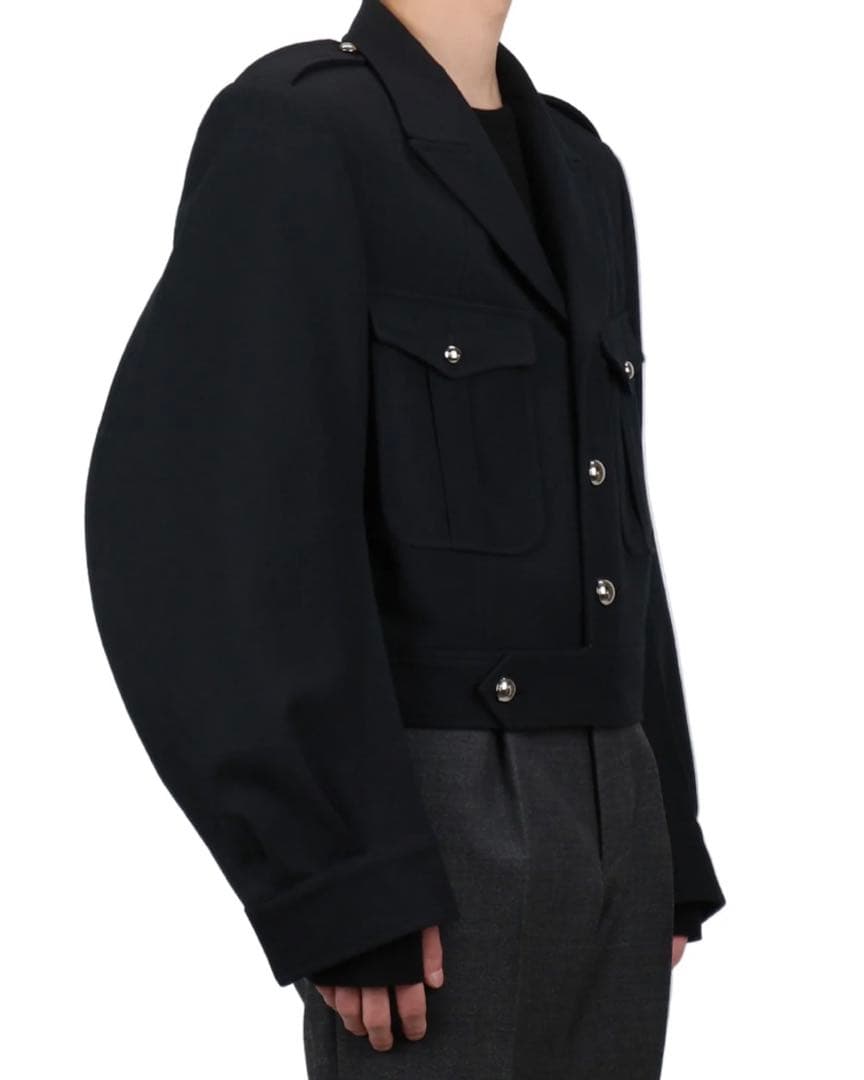 サリバンWOOL BARATHEA MASSIVE ROUNDED JACKET