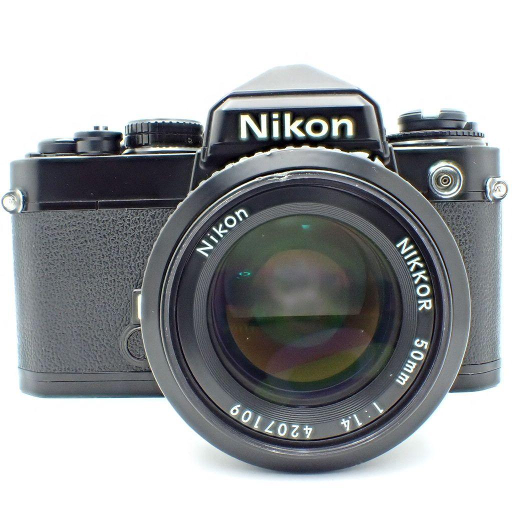 【動作確認済】Nikon FE＆Ai 50mm f1.4 初期保証&新品電池付