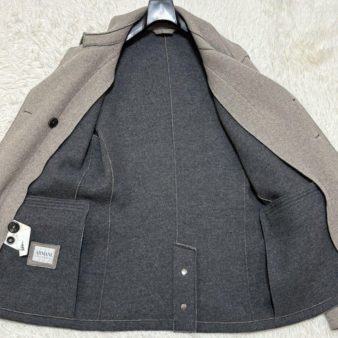 美品✨ Lサイズ アルマーニコレツィオーニ ウール ダブルブレスト コート