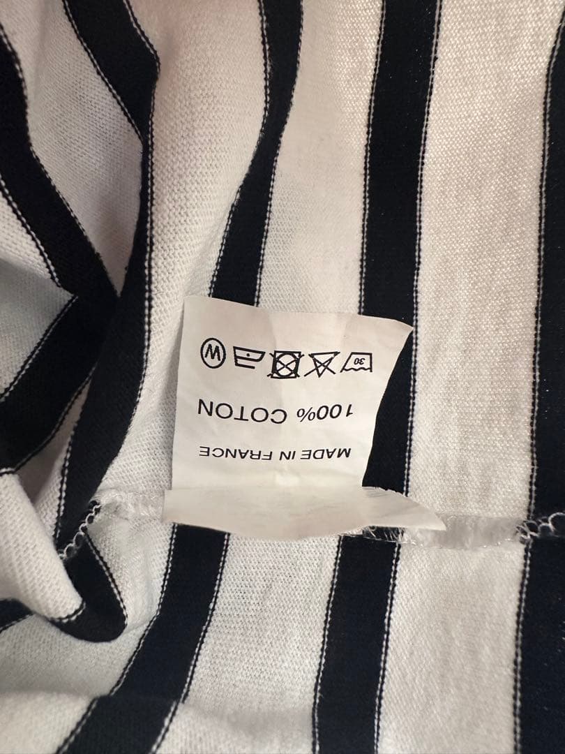 MAVUNOマヴーノLe minor別注 ドロップショルダー白×黒