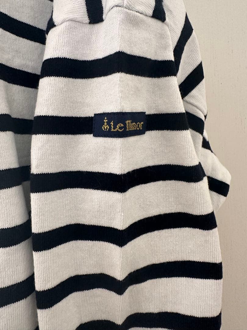 MAVUNOマヴーノLe minor別注 ドロップショルダー白×黒