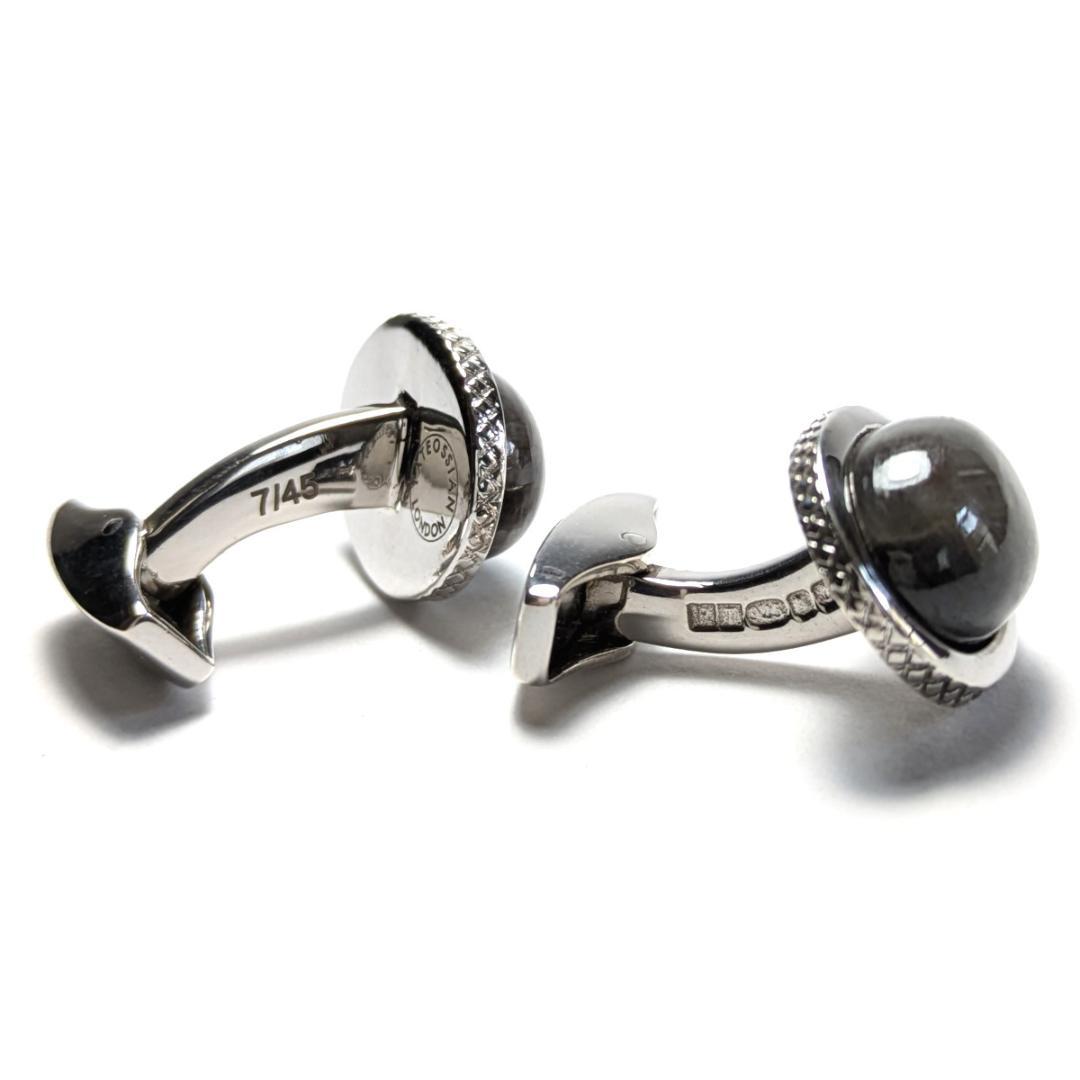 tac121 世界限定45点 タテオシアン カフリンクス シルバー925 天然石