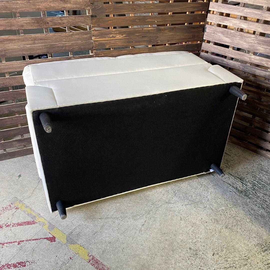 G290\" NITORI N-SHIELD 2シーター レザー ソファ ホワイト