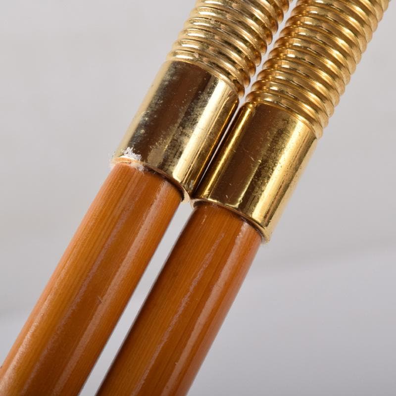 金工師　木村清斎作　而妙斎好　煙管　一對　共布共箱　C　7787