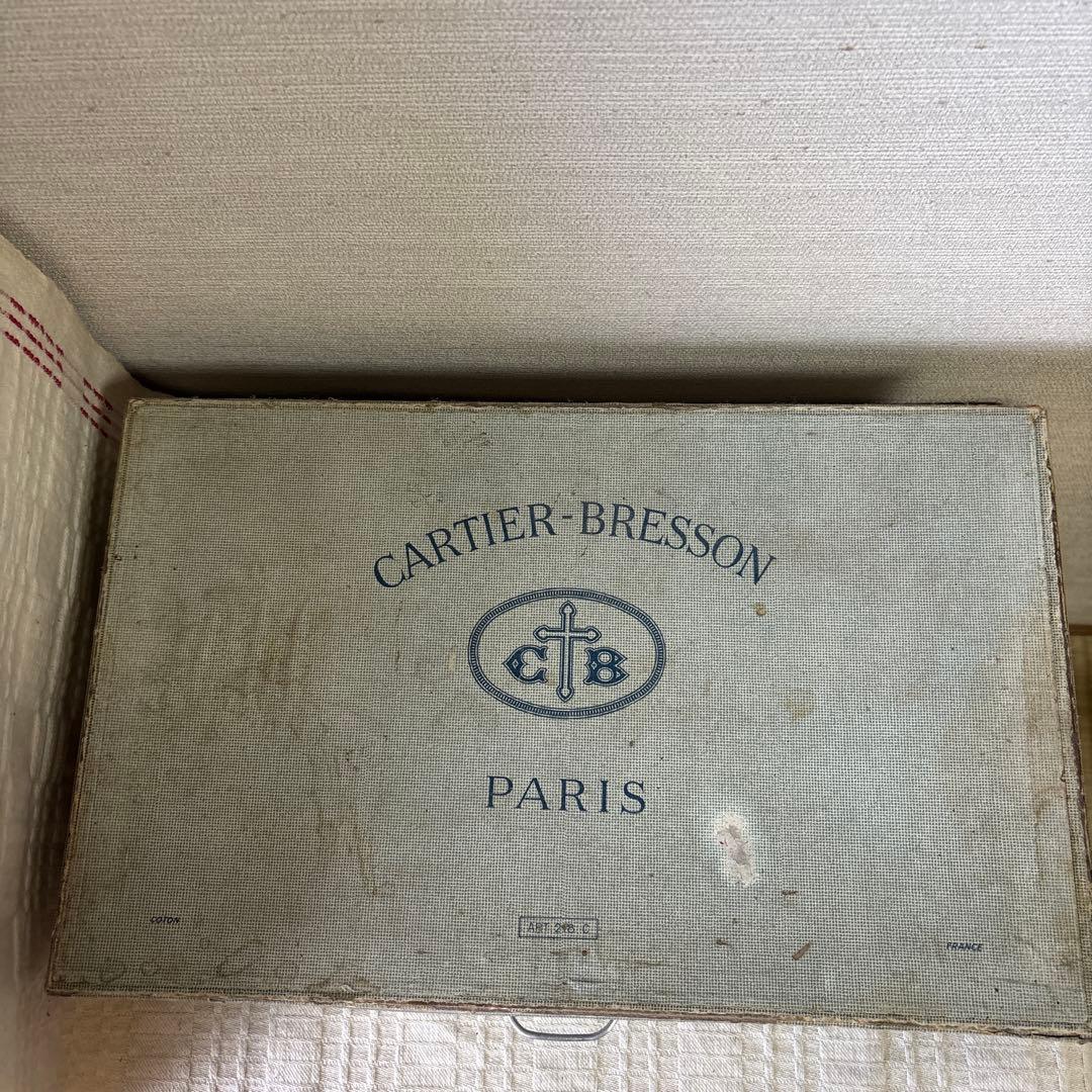 フランスアンティーク　カルティエブレッソン　ペーパーボックス　中箱入り　取手付き