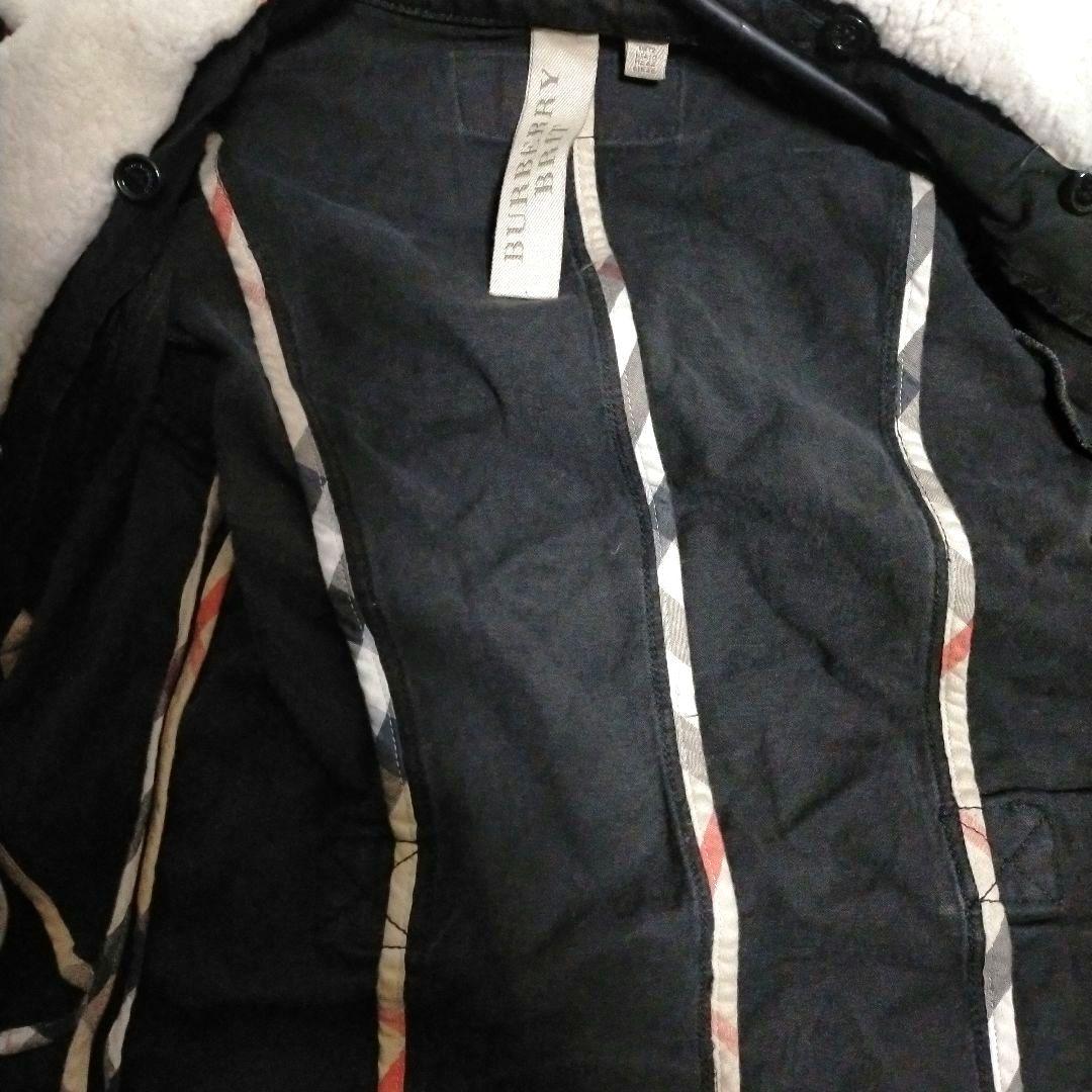 Anakies バーバリー　ファー襟付ショートブルゾンデニムジャケット